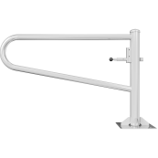 Swiveling gates | to be fixed by plugs, hot-dip galvanized | total width: 1500 mm | for padlock